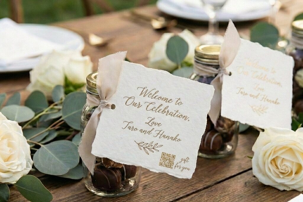 引き出物QRコードのナチュラル