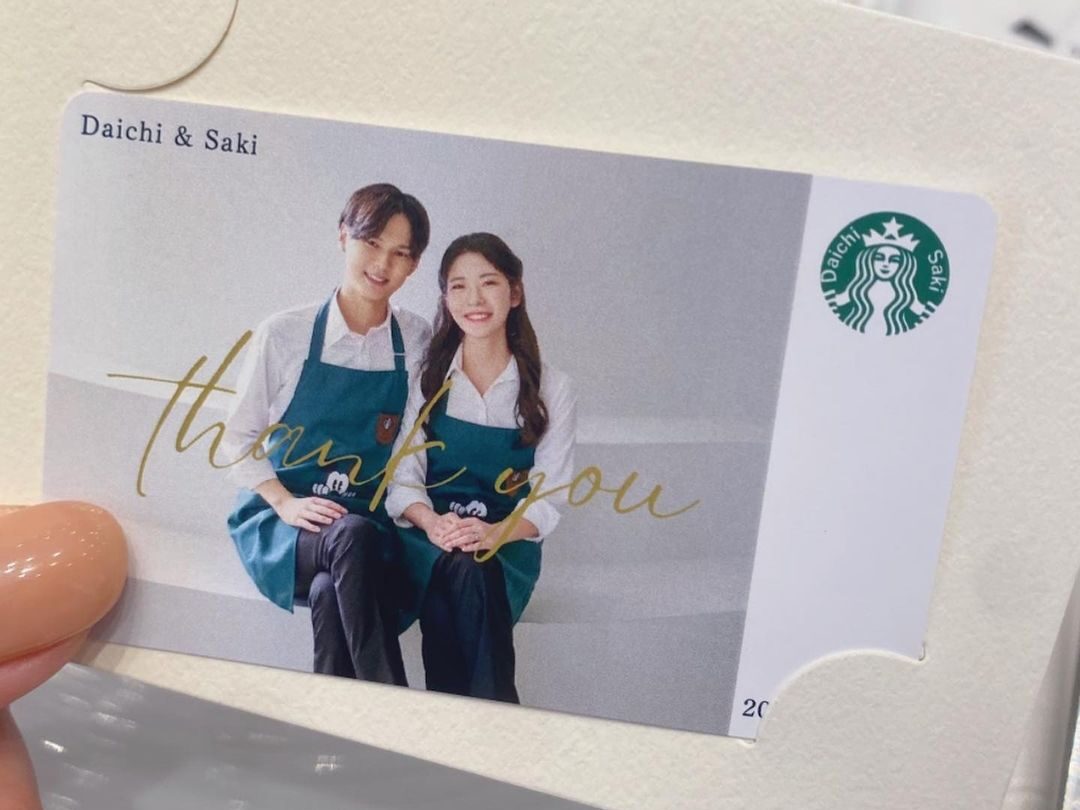 前撮りがギフトカードに