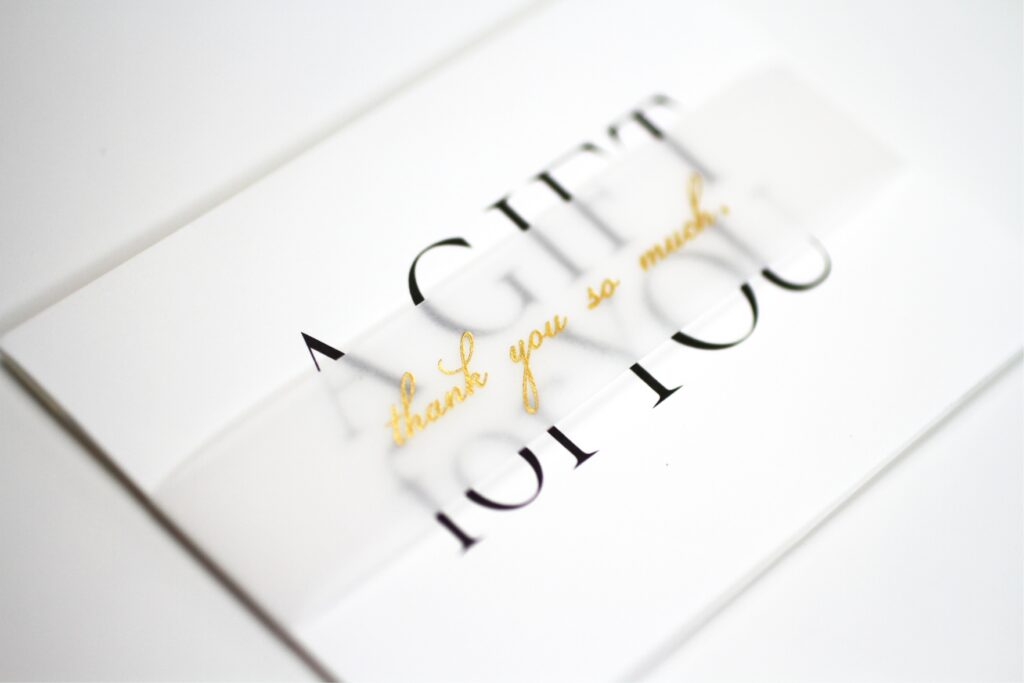 引き出物カードクロシェ