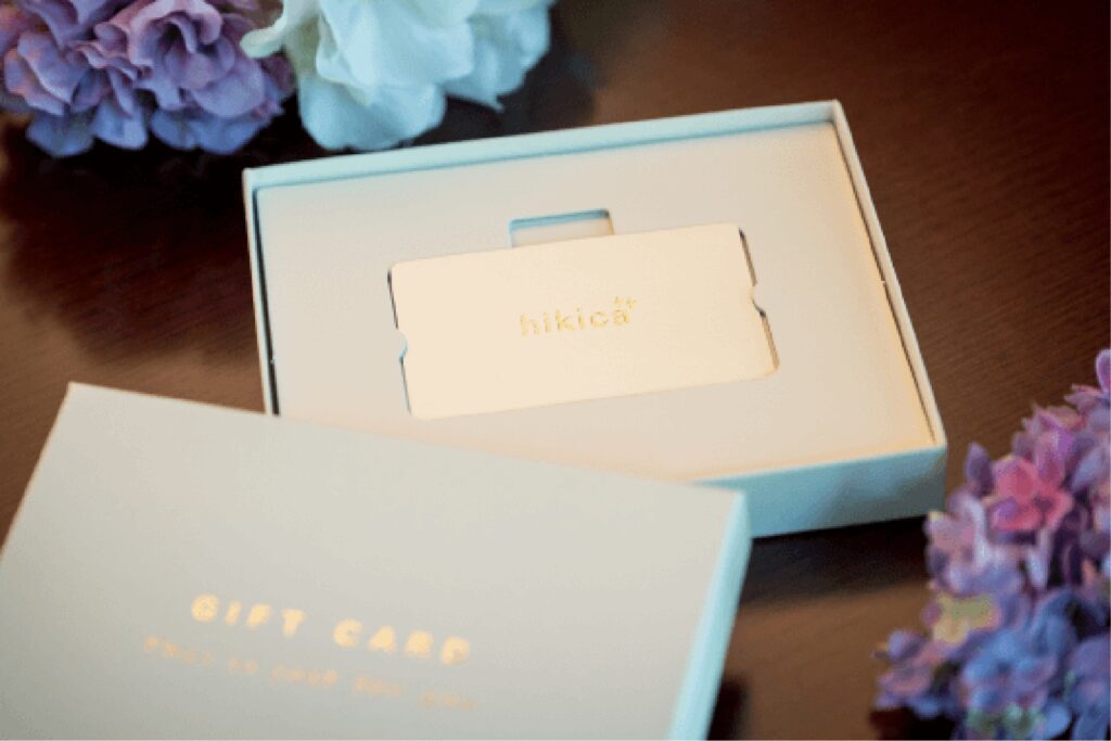 引き出物カードhikica