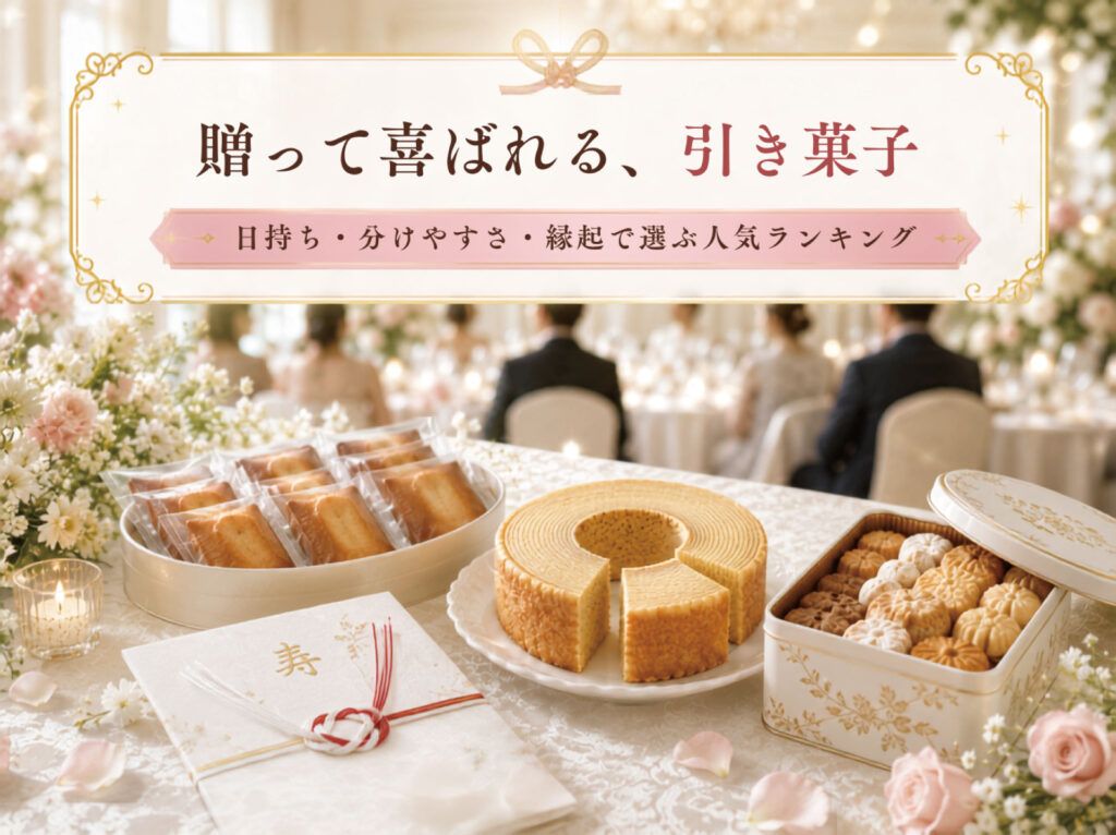 贈って喜ばれる、引菓子