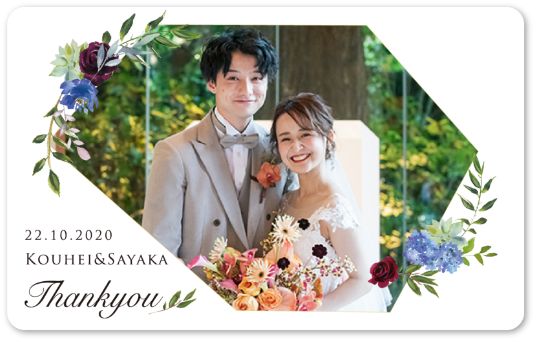 前撮り写真でできる引き出物ギフトカード