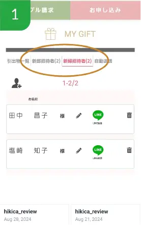 ゲストの一覧