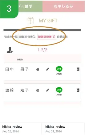 ゲストの一覧