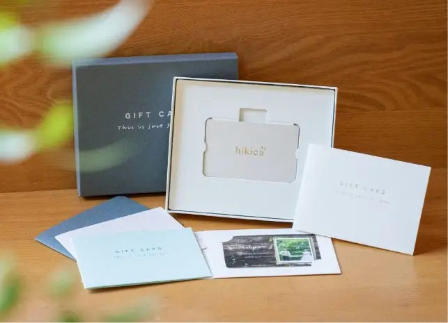 引き出物カードのパッケージ