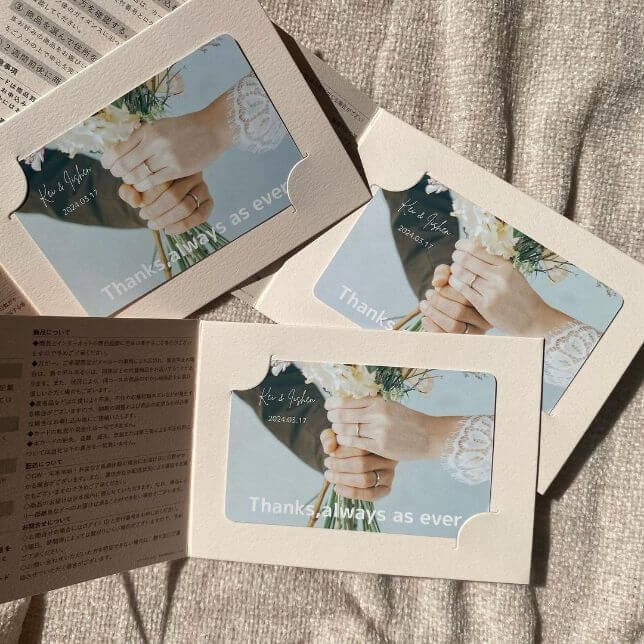 クロシェの引き出物ケース