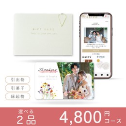 引出物カード hikica【２品】CASEタイプ4800円コース（ ジュピター）